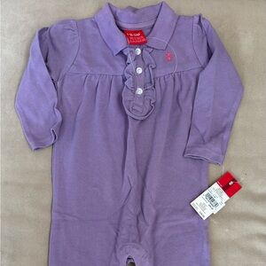 Izod Lavender Kids One Piece Outfit- Size 9-12 Months